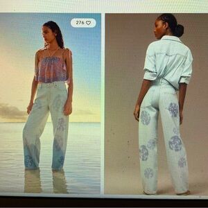 Anthropologie Pilcro Sunset High-Rise Straight-Leg Jeans Size 29